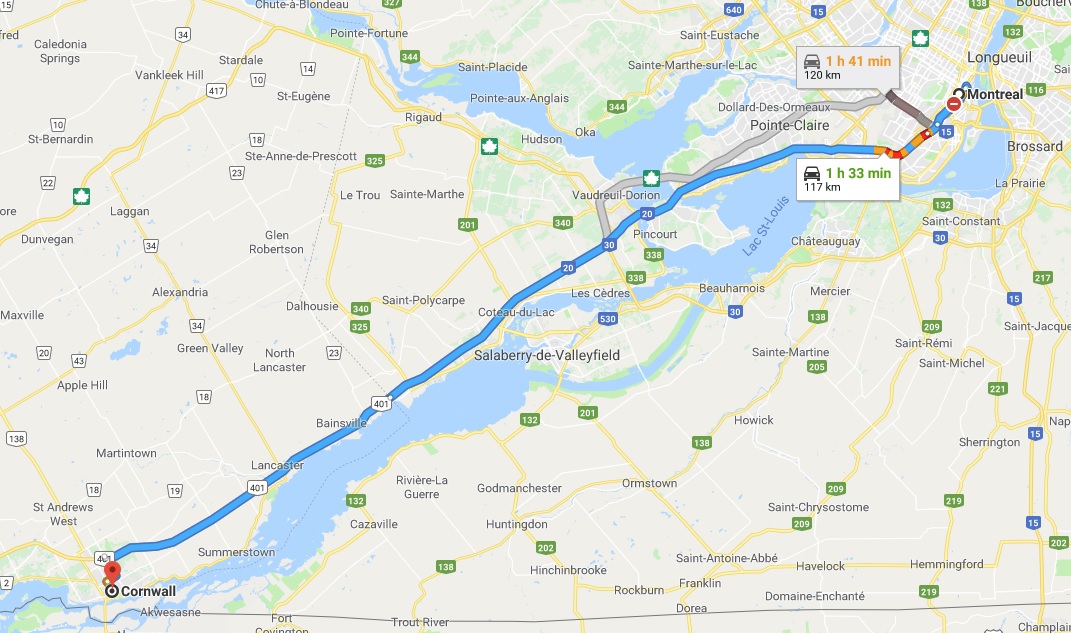 MONTREAL CORNWALL