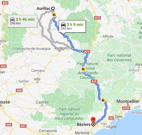 beziers - Aurillac